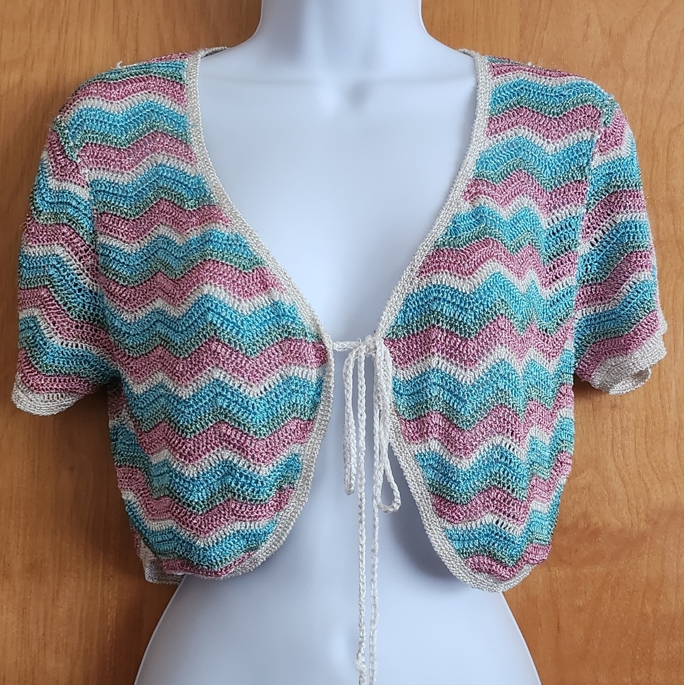 XX by MEXX Crochet Cropped Top Cover-up Viscose, Lurex - Picture 5 of 13